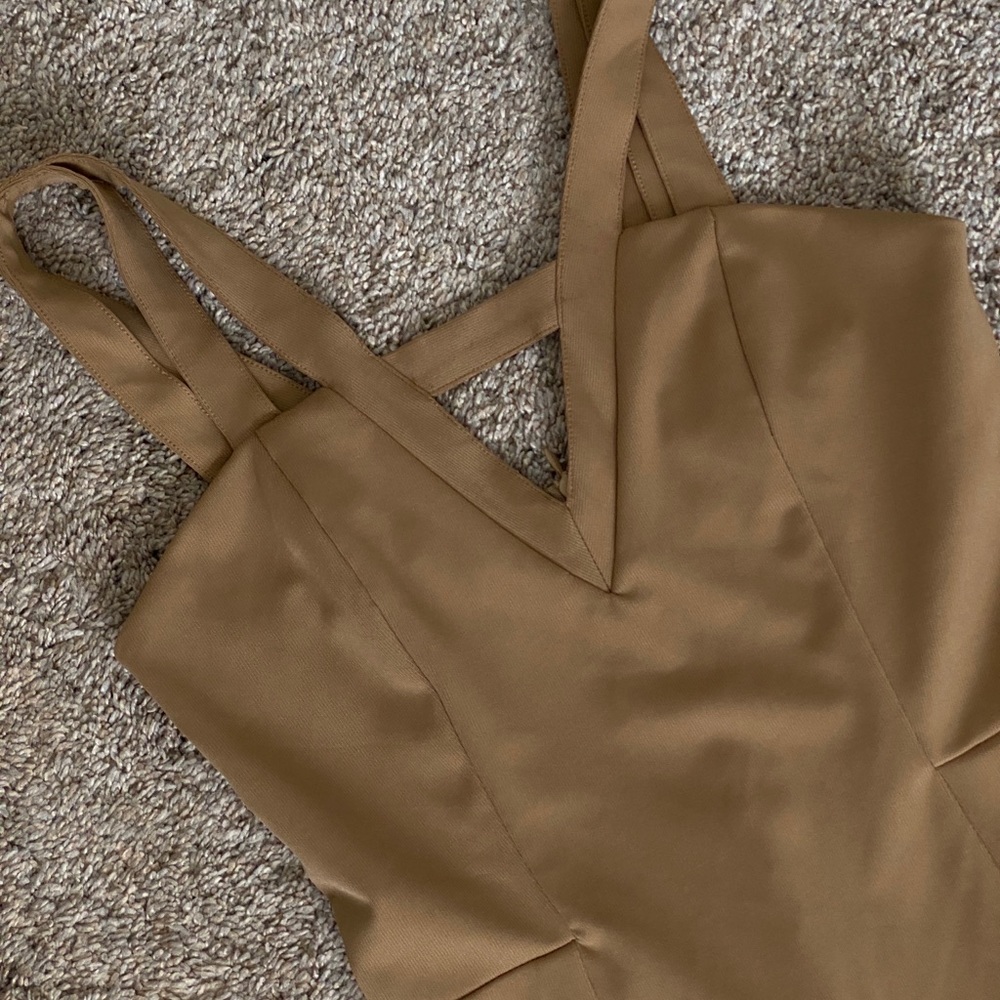 Nude bodycon dress